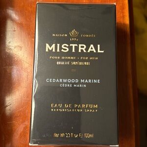 New-unopened men’s Mistral cologne.